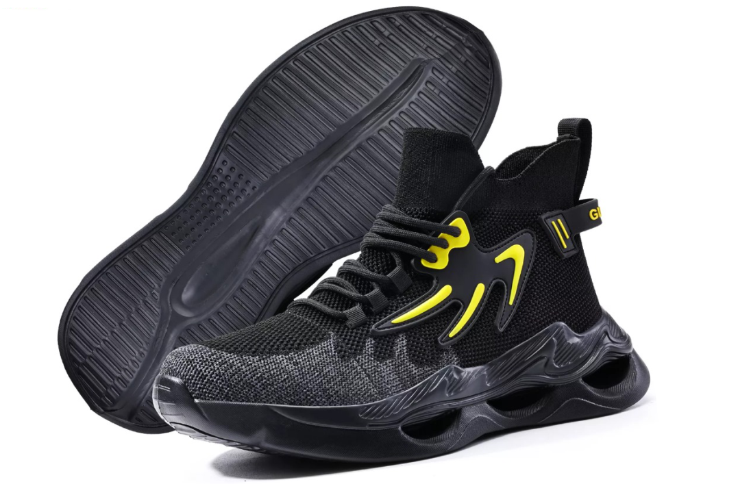 3081YW – HIGH ANKLE SAFETY SHOES WITH KEVLAR/EVA SOLE (TOECAP & SOLE PROTECTION)
