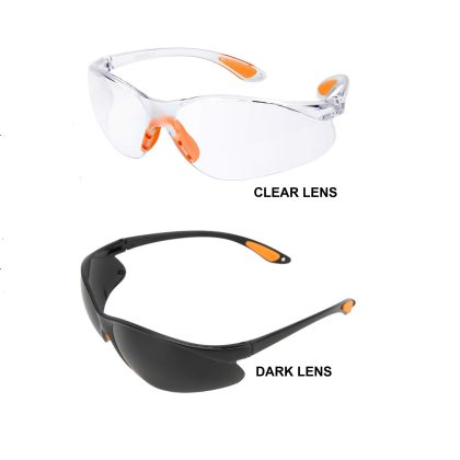 V8810 – VINTAGE STAR SAFETY SPECTACLE/GLASSES – CLEAR & DARK LENS